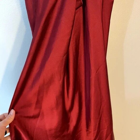 Show Me Your Mumu Verona Cowl Neck Dress in Dark Red Size Small - Picture 10 of 16